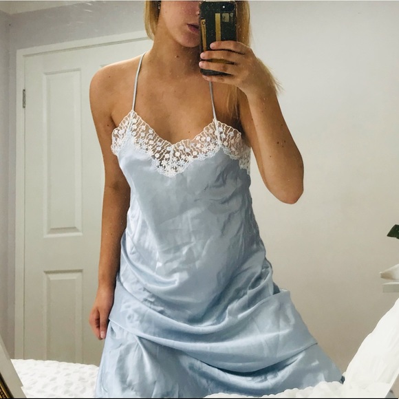 Yves Saint Laurent Baby Blue Slip dress (size S-M) - Picture 3 of 3